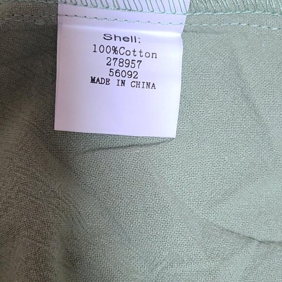 Green and White XL Cotton Swing Top with Daisy Beatles LET IT BE NWOT - Picture 10 of 13